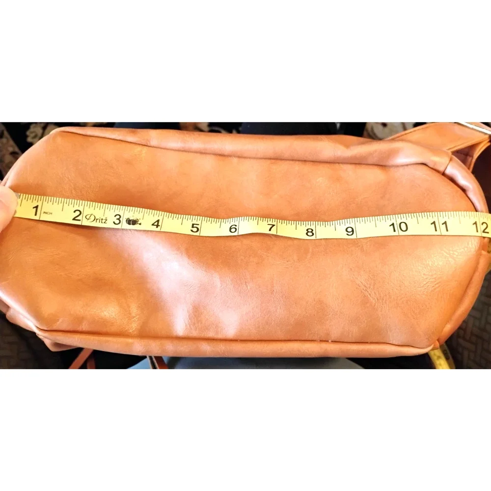 Modem & Chic Cognac Convertible Backpack Purse Boho Reversible SW Strap